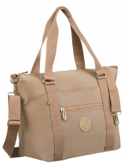 Peterson - Grote Dames Shopper - Nylon - Zwart - Ergonomische Handgreep