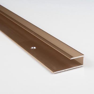 Afwerkprofiel Aluminium - Randprofiel Eindprofiel - Vloeren Afwerken - Geboord Bevestiging - 1000 mm Lengte - Brons