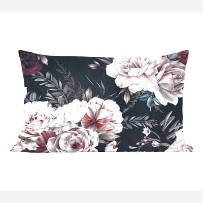 Sierkussens - Kussentjes Woonkamer - 60x40 cm - Vintage - Rozen - Romantisch - Bloemen