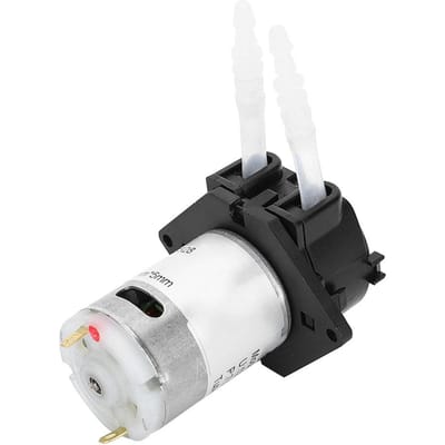 12V 3*5 Doseerpomp DIY Peristaltische Slangkop Voor Aquarium Laboratorium Chemische Analyse(zwart) zwart