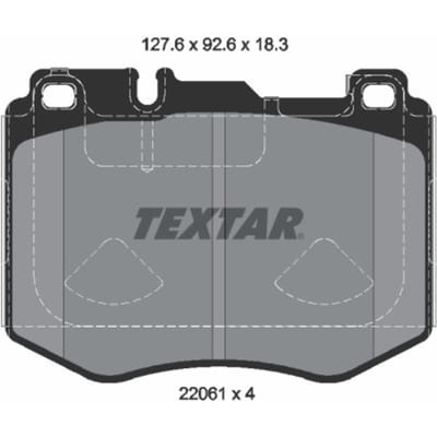 Remblokset TEXTAR 2206103, voor