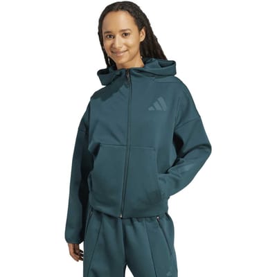 Adidas Sportswear  Z.n.e. Full-zip Hoodie Maat: 2XS | Hoodies Outlet | Dames | Groen