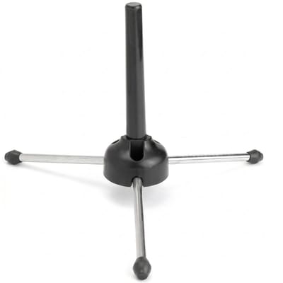 Somstyle Opvouwbare Klarinet & Dwarsfluit Standaard Houder - Anti Slip Rubberen Pootjes - Zwart