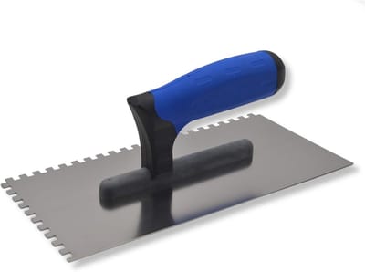 Getande Lijmkam - Tegelspaan Mortelspaan - Precisie Lijm Aanbrengen - Ergonomische 2-Componenten Greep - 6 x 6 mm