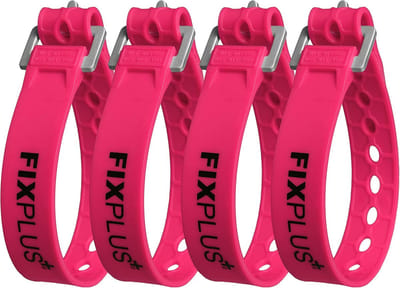 Bevestigingsbanden Set - Sjorbanden Bundelen - Ladingen Zekeren - Eén Hand Bediening - 35cm x 2.4cm - Roze