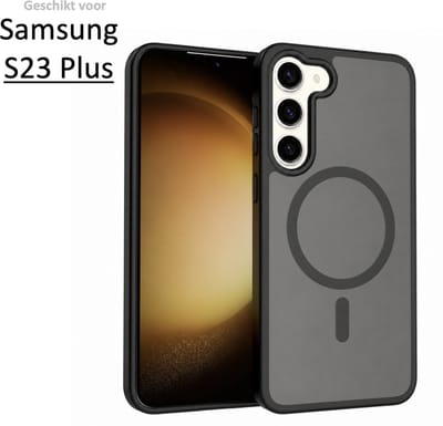 Brosendaal Hoesje - Geschikt voor Samsung Galaxy S23 Plus – Mat Zwart – Telefoonhoesje – Ondersteunt Draadloos Opladen – Ultradun en maximale Valbeschermingming
