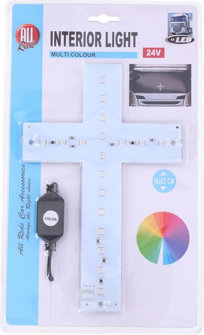 All Ride Interieurverlichting - Kruis - Multicolour - 24V - 18 LED's