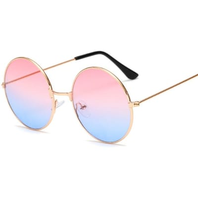 UV-bescherming Lichtgewicht Comfortabel Duurzaam Hoge Kwaliteit Stijlvol Retro High-End Rond Vormige Dames Zonnebrillen