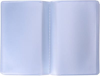 Dailygoods- Creditcardhouder Transparant - 2 Stuks - 10 Pagina's/20 Sleuven - PVC Materiaal - Draagbaar - Waterdicht - Kaarthouder