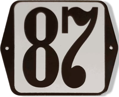 Huisnummer standaard nummer 87