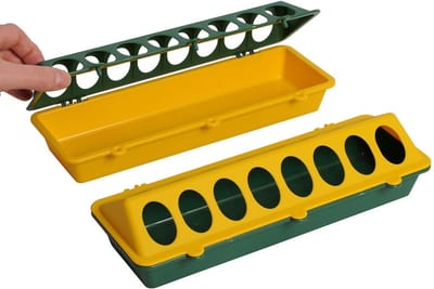 Kuikenvoerbak kunststof 30 cm - Voerbakjes - Kip - Benodigdheden - Servies