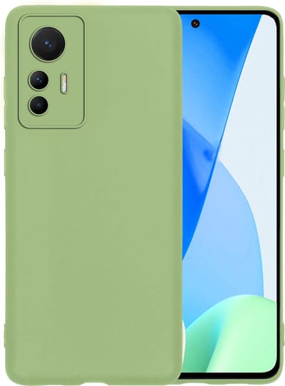 Hoesje - Geschikt voor Xiaomi 12 Lite - Sterk & Shockproof - Hoes Cover - Siliconen Case - Telefoonhoesjes - Groen