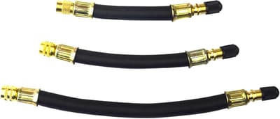 Flexibele Rubber Verlenging voor Ventieladapter met Ventieldop voor Auto's, Trucks en Motorfietsen - 100mm/120mm/140mm, Geschikt voor Fietsen en Motoren