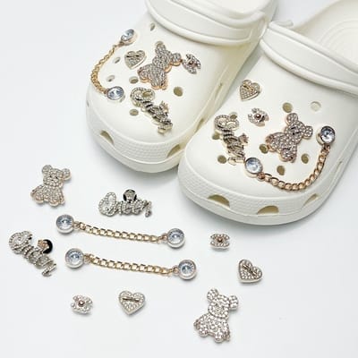 Schoenaccessoires-geschikt voor crocs charms- geschikt voor crocs pins- geschikt voor crocs Accessoires- geschikt voor Crocs Jibbitz-CJ-206 Engels Liefdebeer