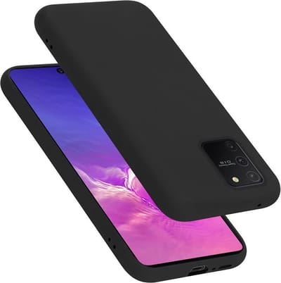 Cadorabo Hoesje geschikt voor Samsung Galaxy A91 / S10 LITE / M80s in LIQUID ZWART - Beschermhoes gemaakt van flexibel TPU silicone Case Cover
