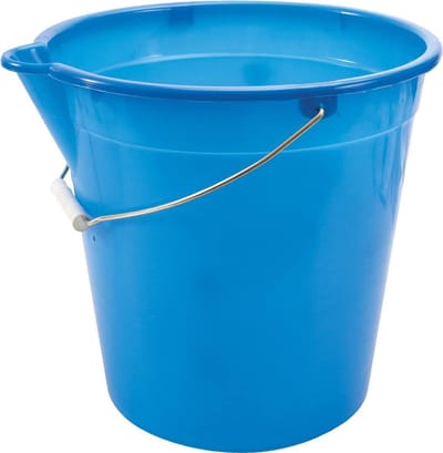 Kunststof Emmer 12 Liter Met Hendel en Tuit Blauw