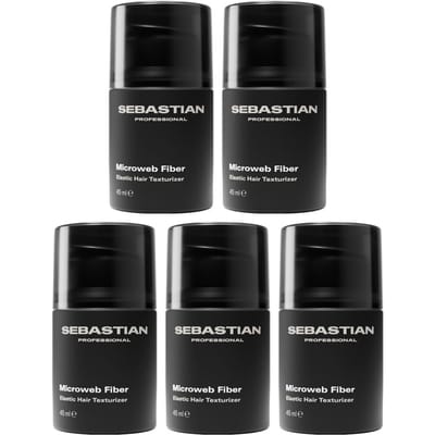 5x Sebastian Microweb Fiber Elastic Hair Texturizer 45ml