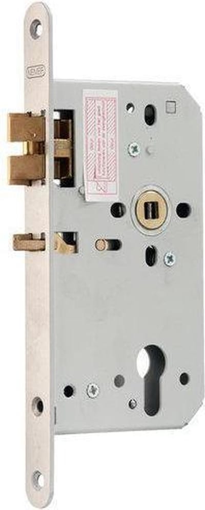 Nemef centraal insteek deurslot 60 mm dr.r.2 649/96  Ls centraalslot