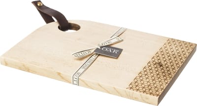 Laatste kans!!! Serveerplank GEO Medium met leren handvat - 35x25 - Scottish Made