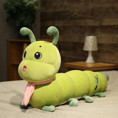80cm Kleurrijke Rups Pluche Speelgoed Zijderups Baby Voor Zacht Vasthouden Kussen Pop Jongens Meisjes Hoge Kwaliteit Pluche Kussen Nieuwe Cadeaus about 80cm сyaan