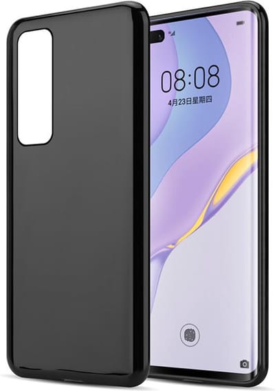 Cadorabo Hoesje geschikt voor Huawei NOVA 7 PRO 5G in ZWART - Beschermhoes gemaakt van flexibel TPU Silicone Case Cover