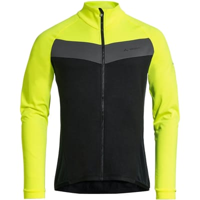 Vaude Bike Posta Tricot Trui Met Lange Mouwen Geel,Zwart S Man