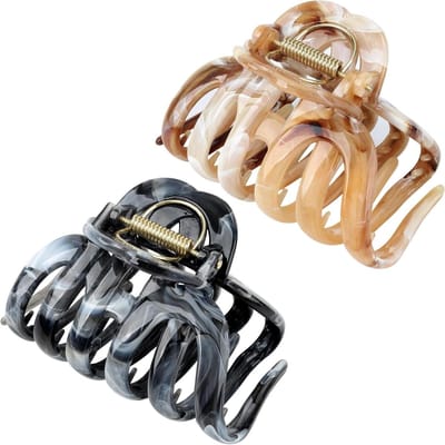 Octopus Haarklemmen - Grote Haarclips - Haar Opsteken - Sterke Antislip Grip - 94 cm - Schildpad Shell