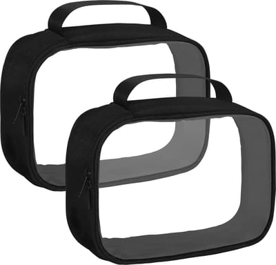 La'Moussawi ® Stijlvolle Transparante Toilettas voor Reizen en Handbagage, Ideaal voor Vloeistoffen en Cosmetica