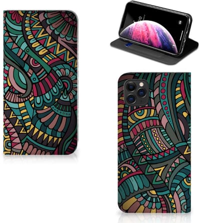 Apple iPhone 11 Pro Max Hoesje met Magneet Aztec