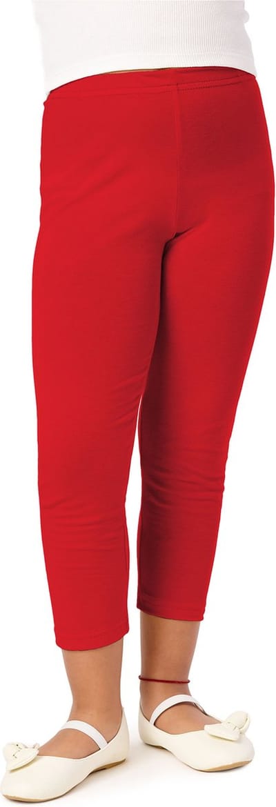 Merry Style MS-MS10-131-LE Meisjes Leggings - Sport - Vrijetijdsbroek - Lang- Viscose - Sporbroek - Yogabroek - Rood - 134