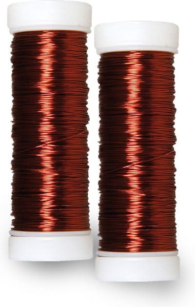 Rayher Sieraden maken draad - 2x - donkerbruin - 0.3 mm dik - 50 meter snoer - haakdraad - bindmaterialen - rijgkoord