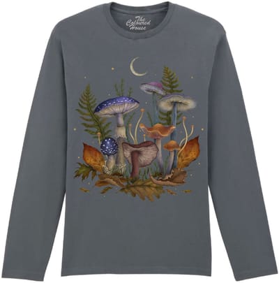 Paddestoelen Mushroom Cover The Coloured House Longsleeve T-shirt XXL