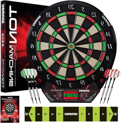 Elektronisch Dartbord - Soft Tip Dartbord - Spel en Training - 90+ Spellen AI Modus - 15.5 Inch Speeloppervlak