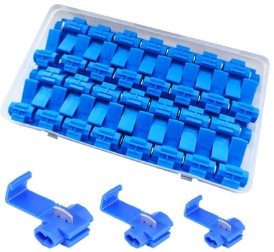 58-delige takkabelverbinding met snelle koppeling, geschikt voor kabeldoorsnede 1.0-2.5 mm² en 18-14 AWG, ideaal voor elektrische projecten en reparaties.