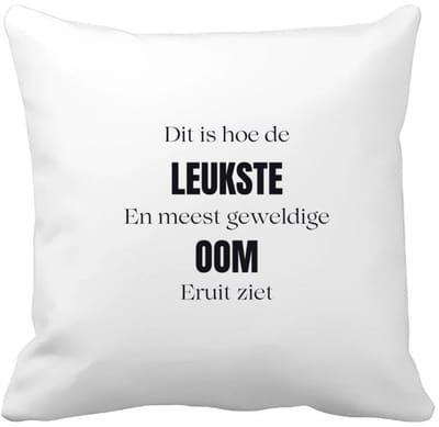 Akyol - dit is hoe de leukste en geweldige oom uit ziet Kussen hoes - Oom - cadeau oom - cadeau - verjaardag oom - 40 bij 40 cm