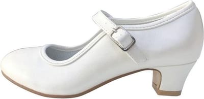 Prinsessen schoenen / Spaanse schoenen ivoor wit - maat 38 (binnenmaat 24 cm) bij bruidsmeisjes jurk feest kleren kinderen