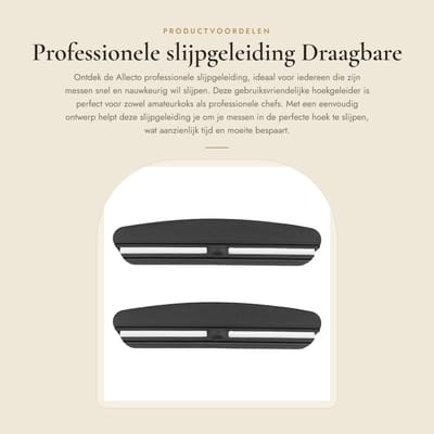 Dailygoods- Slijpgeleiding 2 Stuks - Professionele Hoekgeleider - Draagbare Messenslijper - Gebruiksvriendelijk Design - Kunststof - 9 x 10 x 1,8 cm