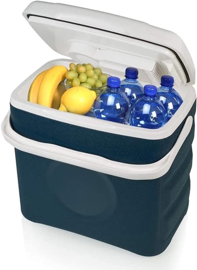 QORA® ElektriQORA koelbox 12 en 230 volt - ElektriQORA koelbox - Koelbox - Blauw - 29cm x 43cm x 45 cm