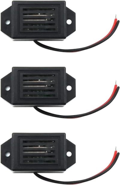 Mini Mechanische Zoemer - Elektronische Zoemer - Circuits Demonstreren - Morsecode Component - 34 x 17 x 15mm - Zwart