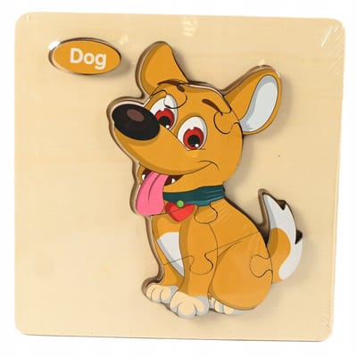 Houten Educatieve Puzzel voor Kinderen - Kleurrijk & Veilig