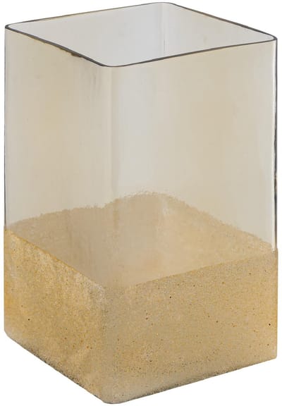 D- Waya Champagne Glass Rectangle Stormlight FrostedL