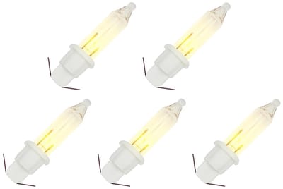 OE Lightning Reserve Kerstlampjes - 5 stuks - Witte Insteek Fitting - 2.5V/0.425W - Warm Wit Licht