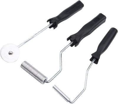 3-delige Fiberglass Roller Kit voor het Lamineren van FRP Mallen - Bubble Paddle Tool, Perfect voor Hobbymakers en Professionals
