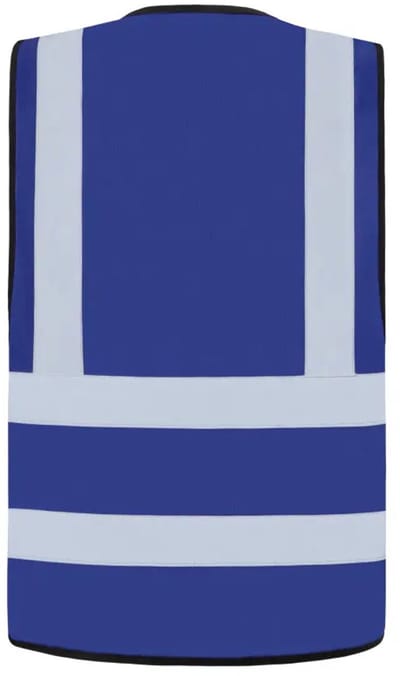 Korntex Hi-Vis Safety Vest With 4 Reflective Stripes Hannover KX140 - Royal Blue - XXL