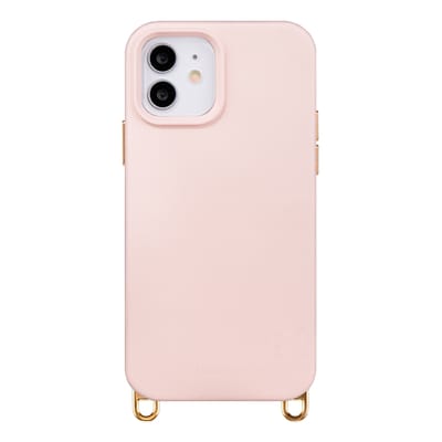 Selencia Hoesje - Geschikt voor iPhone 12 Pro / 12 - Rivièra geschikt voor MagSafe Backcover met afneembare haakjes - Sorbet Pink