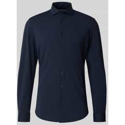 slim fit zakelijk hemd met haaikraag