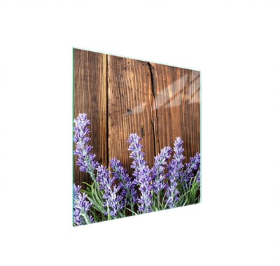 TMK ArtDeko - Snijplank - Glas - 50x52 cm - Lavendel