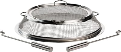 Solo Stove Bonfire-scherm, beschermend vonkenscherm, accessoire voor de Bonfire-vuurkorf. Roestvrijstaal, vermindert het risico op letsel en brand.