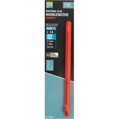 Gemonteerde leiders Preston natural n-20 mag (x8)