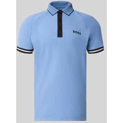 regular fit poloshirts met contrasterende details
